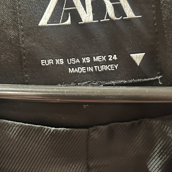 Zara Tailored Cropped Blazer Black Size XS - Picture 5 of 7